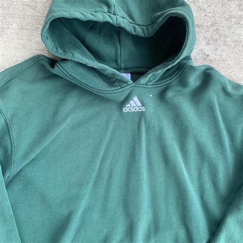 forest green adidas hoodie.